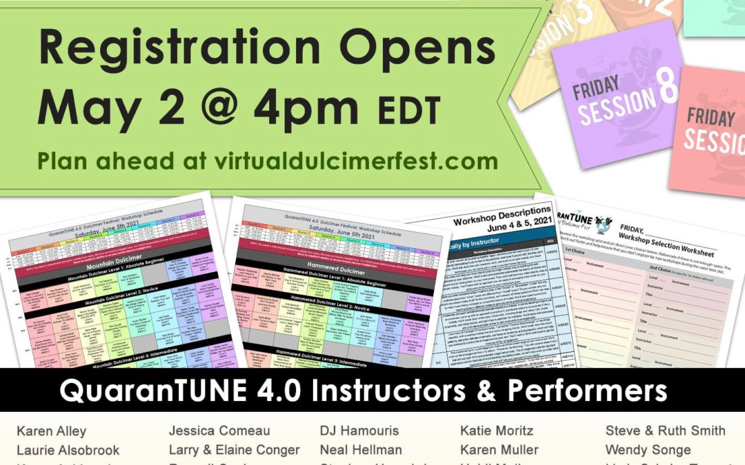 QuaranTune 4.0 Virtual Dulcimer Festival, June 4-6, 2021